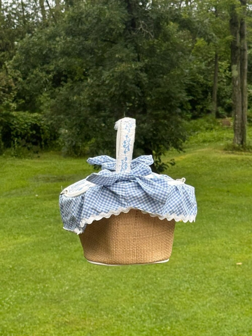 Picnic Basket For Two Novelty Handbag Purse